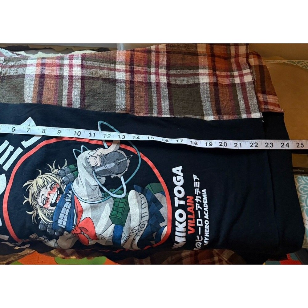 Reworked Upcycle GrungeOversize Anime Sweater  Top L/XL - Picture 5 of 5